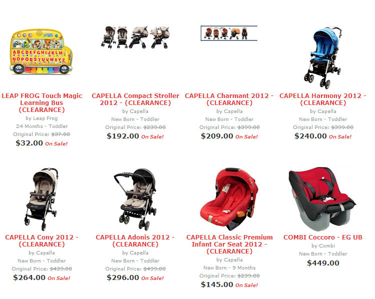 婴儿车促销:lastest promotion news on the strollers from Combi, Capella, Maclaren, Bonbebe,Lucky Baby such as discount, free gifts and other offers.