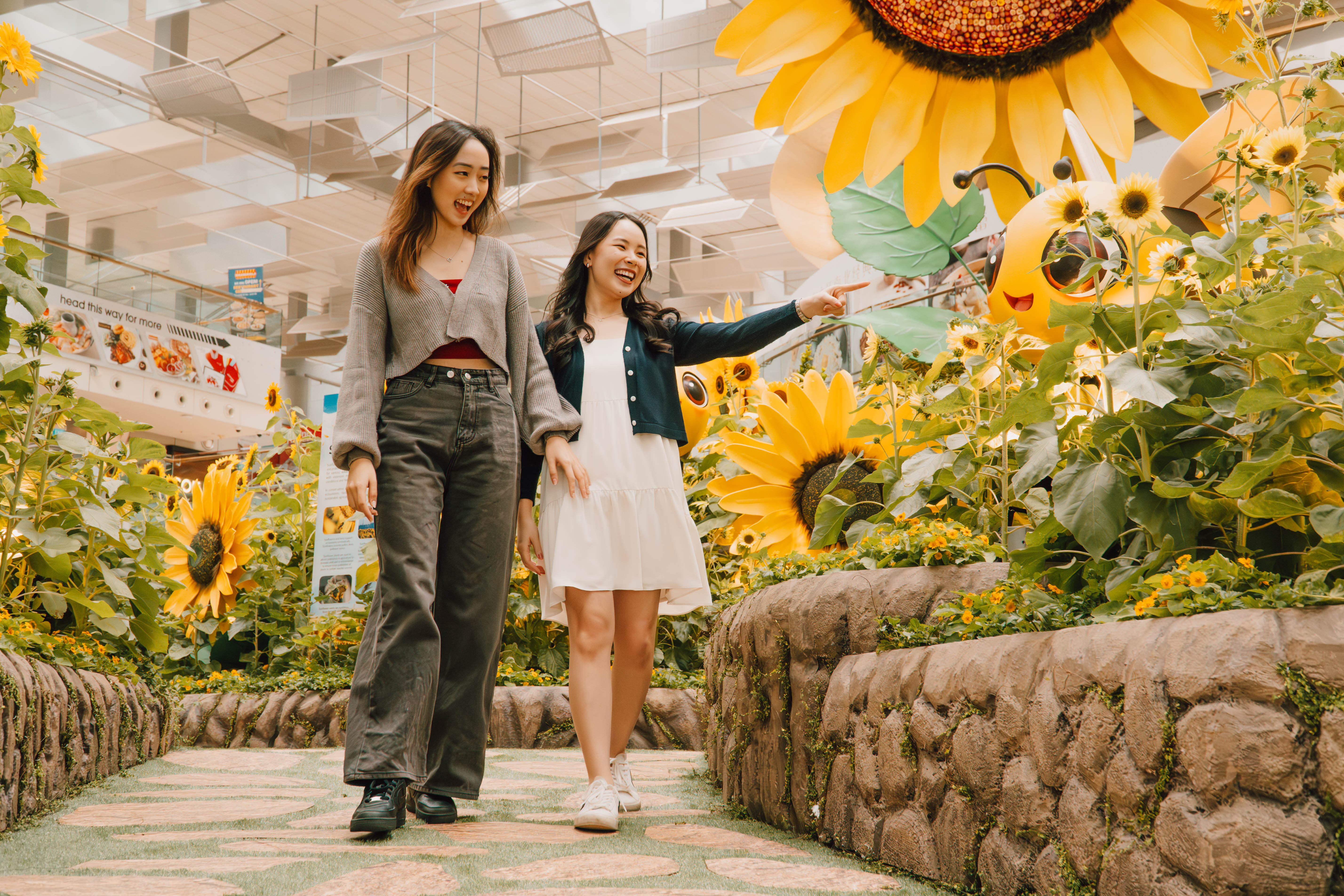 Sunflower Sojourn at Changi Airport